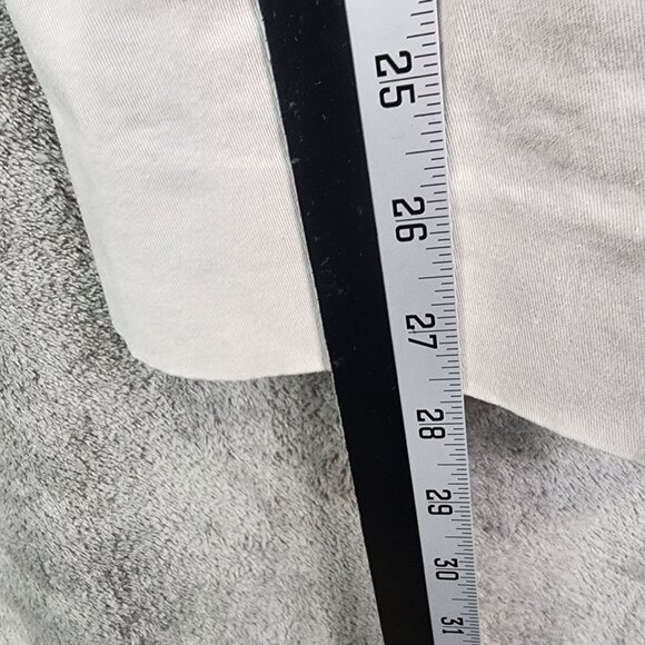 Womens Beige Old Navy Low Waist Stretch Pants Cotton Spandex Flat Front Size 12 - Picture 7 of 9